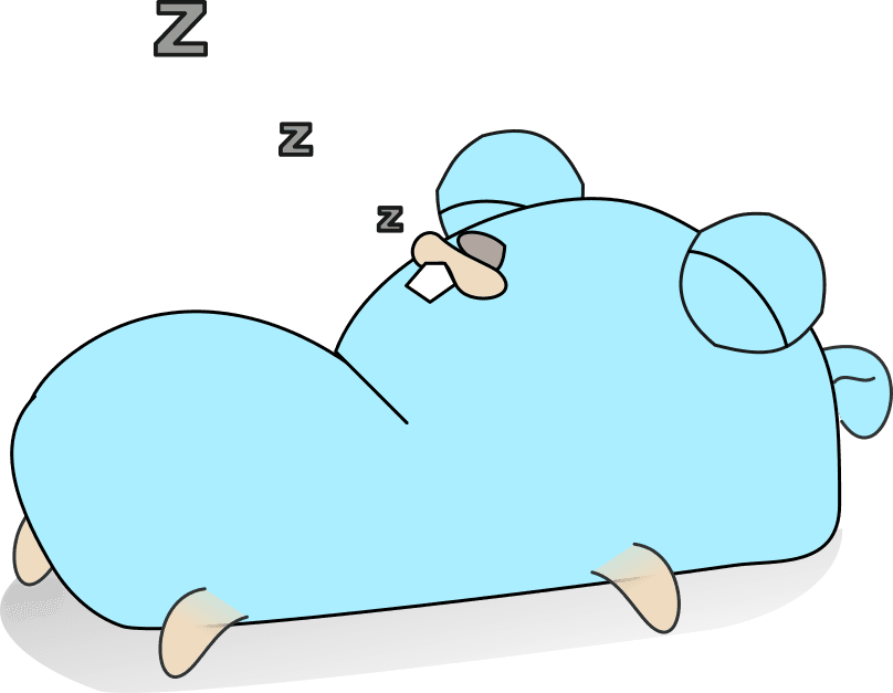 sleeping gopher